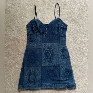 Urban Outfitters bandana pattern slip dress